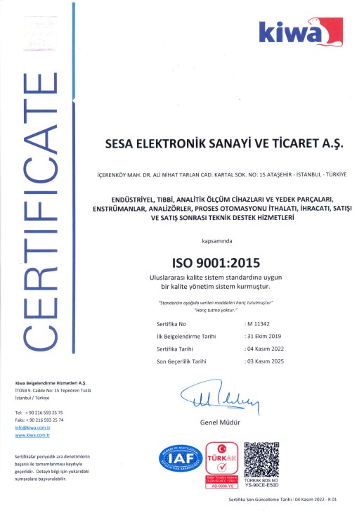 ISO 9001-2015 KYS Sertifika TR